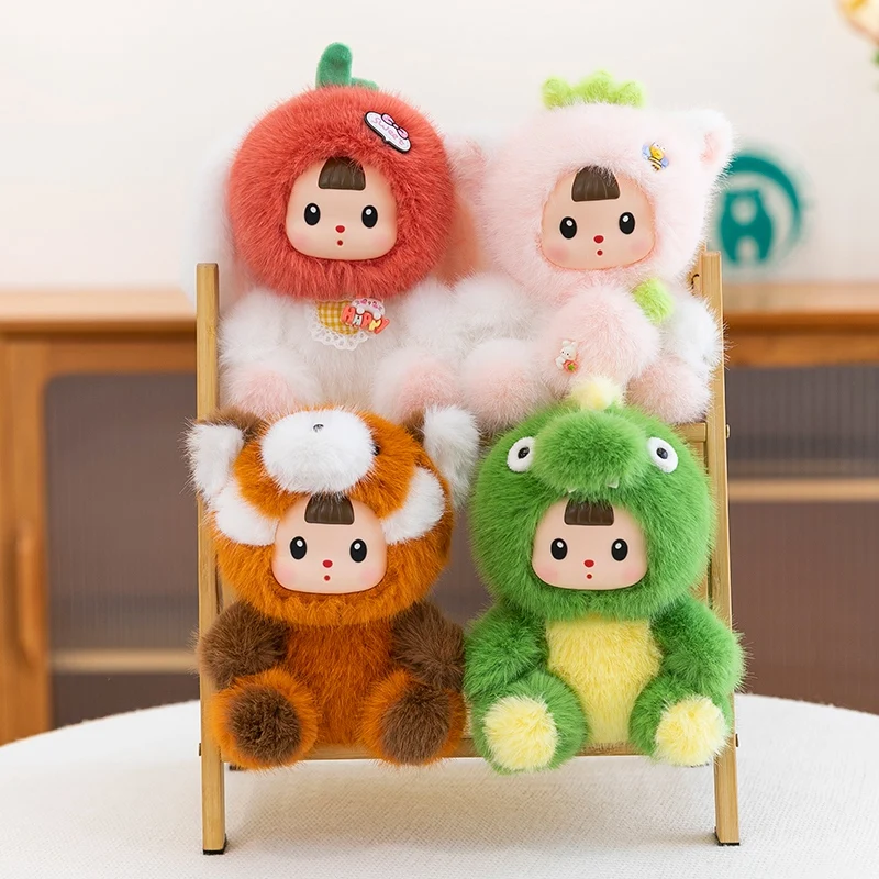 Kids Toys Animal - 17 ซม.น่ารักสร้างสรรค์ไดโนเสาร์ตุ๊กตาของเล่นไดโนเสาร์น้อย Raccoon แมวกระต่าย Urbanvinyl ตุ๊กตาสัตว์สตรอเบอร์รี่แมวตุ๊กตาเด็กของขวัญ