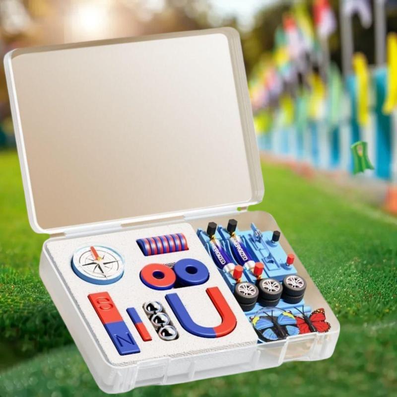 Science Experiment Kit - ชุดทดลองวิทยาศาสตร์ 1 ชุด พร้อมแม่เหล็กรูปตัว U แม่เหล็กรูปเกือกม้า