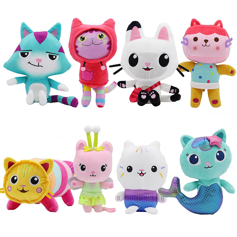Kids Toys Animal - ตุ๊กตาสัตว์น่ารักจาก Gabby's Dollhouse ตุ๊กตา Gaby ของเล่นตุ๊กตาแมวบ้าน