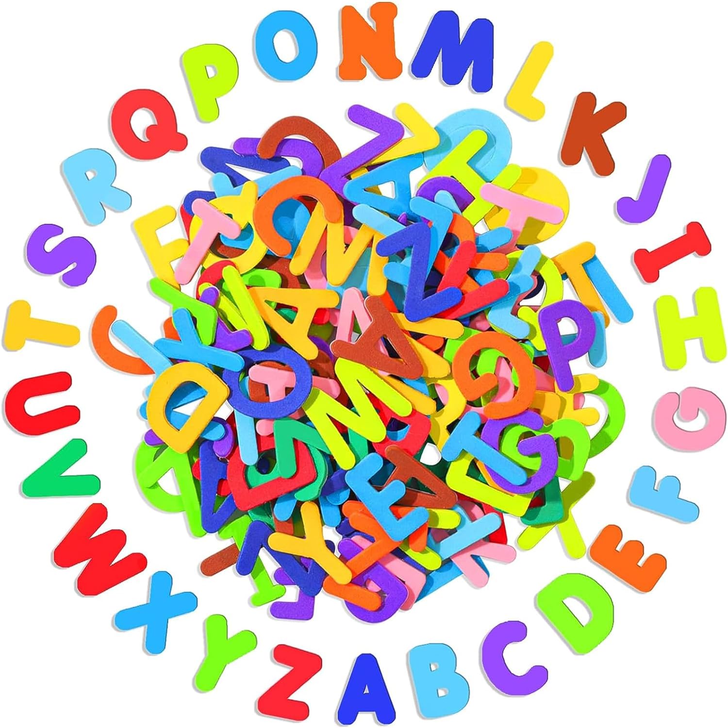 Kids Toys In Wholesale - 1000ชิ้น/ล็อตตัวอักษรโฟมสีผสมตัวอักษรภาษาอังกฤษของเล่นส่งเสริมการเรียนรู้ด้วยตัวเองสำหรับเด็กปฐมวัย