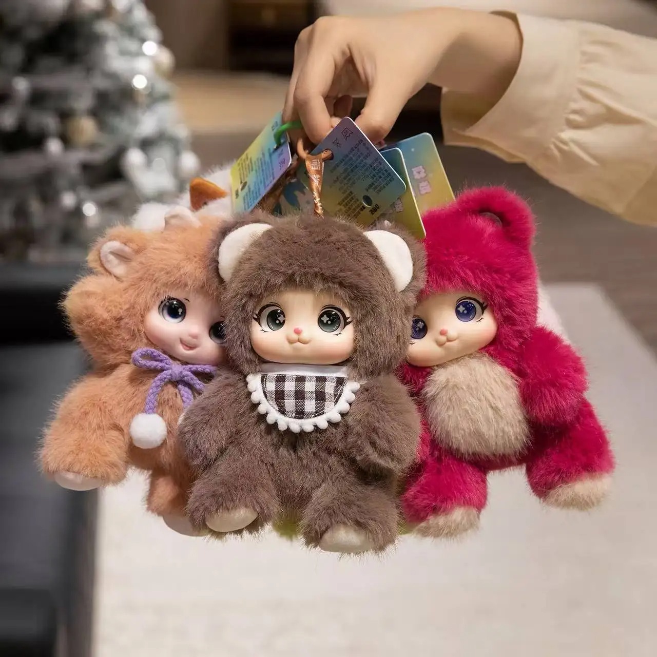 Kids Toys Animal - ตุ๊กตาสัตว์ไวนิลหน้าตุ๊กตาขนาด 18 ซม. / น่ารักสไตล์คาวาอี้ ของเล่นตุ๊กตาสัตว์