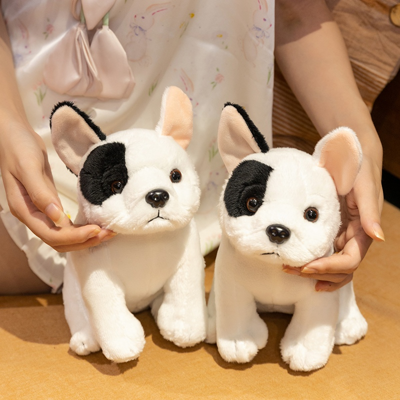 Kids Toys In Wholesale - ตุ๊กตาสุนัขพันธุ์อิงลิชบูลด็อกเหมือนจริง ของเล่นตุ๊กตาสัตว์อังกฤษ ตุ๊กตาสุนัขพันธุ์เชพเพิร์ดเทียร์ ของเล่นจำลองสำหรับเด็ก ขายส่ง