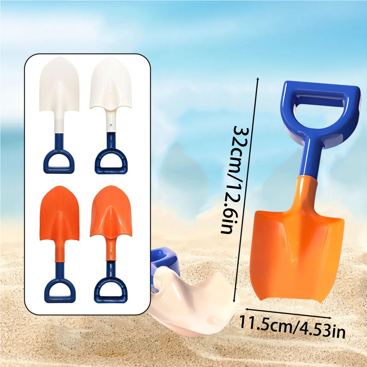 1/2PCS เด็กชายหาดพลั่วหรือพับถ - Kinetic Sand Mold บทวิจารณ์และราคา