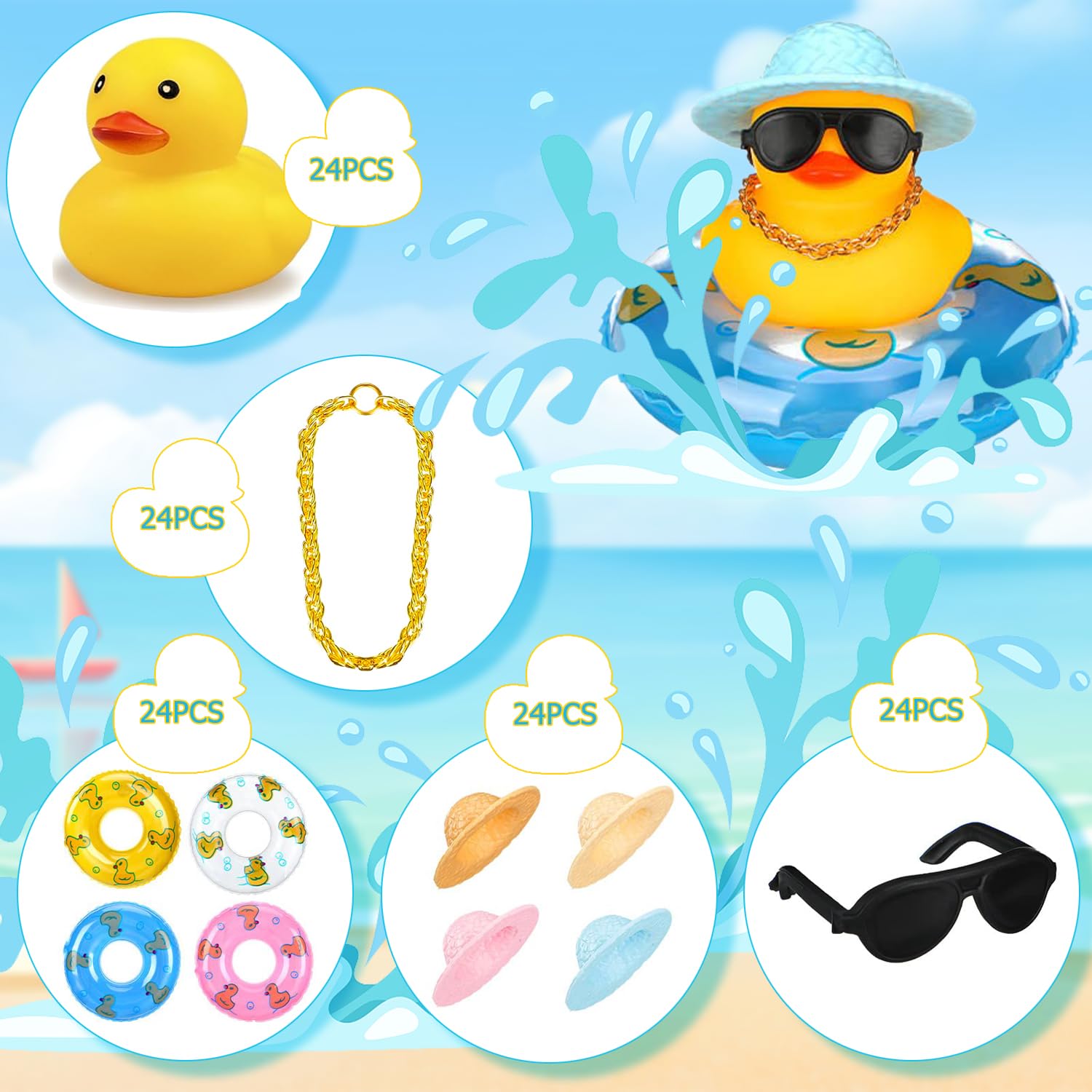 6-36 ชุดมินิเป็ดยางจํานวนมากฤด - Rubber Duck Bath บทวิจารณ์และราคา