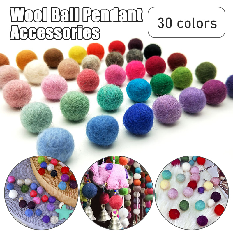 10/30pcs 2cm Wool Felt Balls ร - Kids Toys In Wholesale บทวิจารณ์และราคา