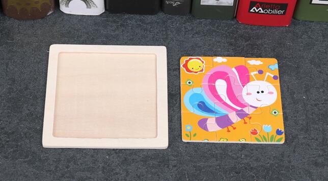 4 ชิ้น/ล็อต 3D ไม้จิ๊กซอว์ปริศ - Kids Toys In Wholesale บทวิจารณ์และราคา