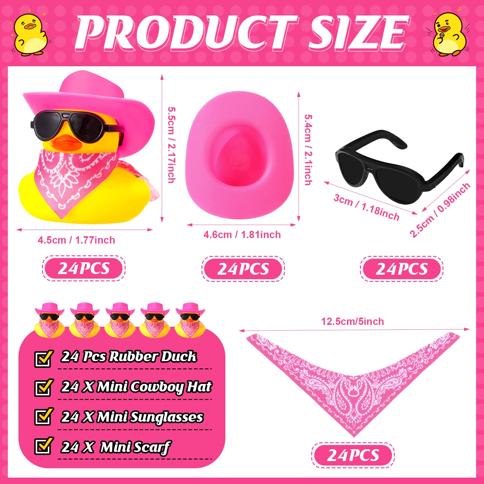 6/12/24/48 Set Cowboy Rubber D - Rubber Duck Bath บทวิจารณ์และราคา
